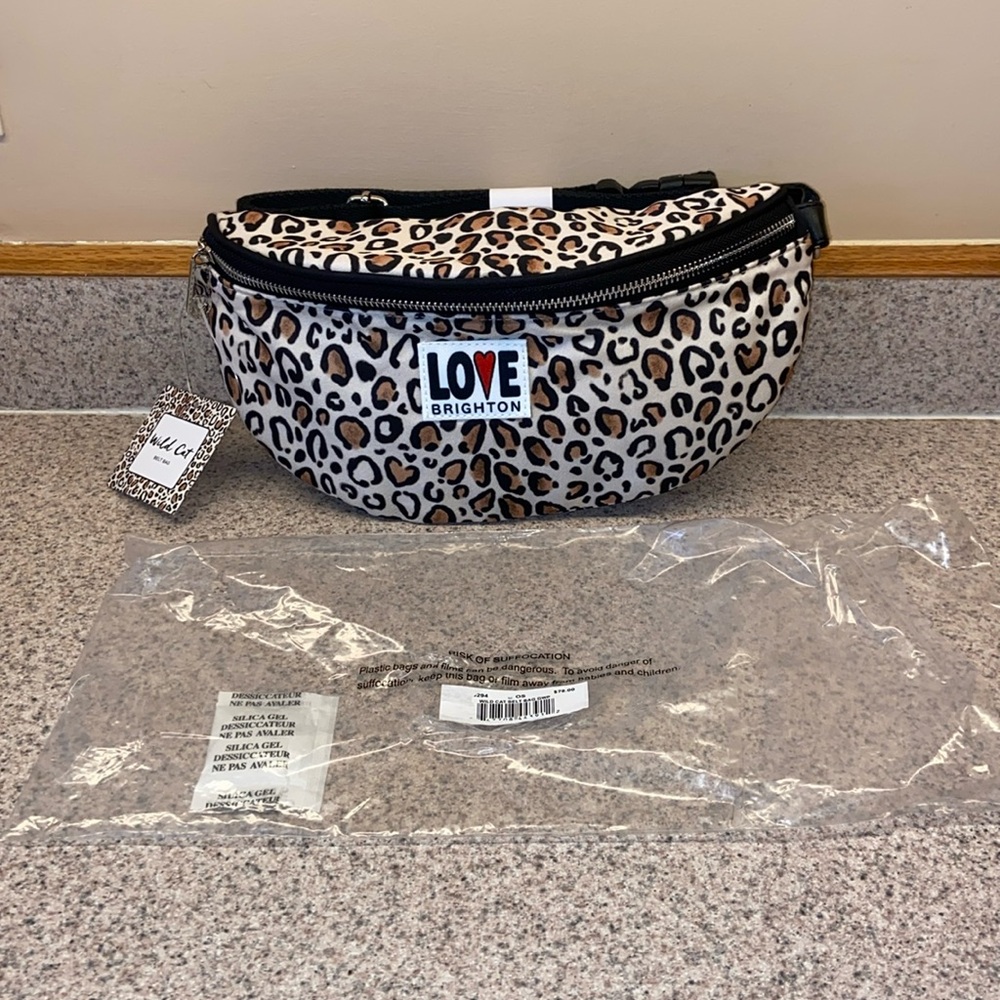NWT Brighton Wild Cat Belt Bag Crossbody Leopard Print